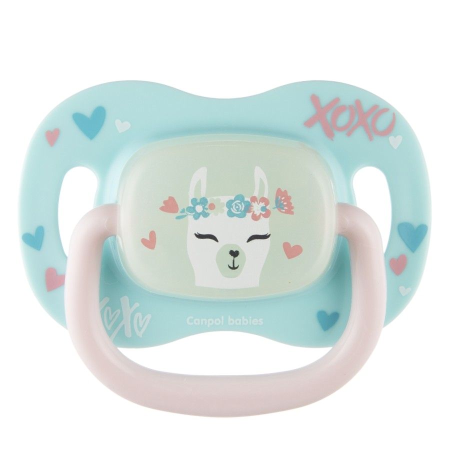 Canpol Babies Silicone Pacifier 18m + Symmetrisk Exotisk (Lama)