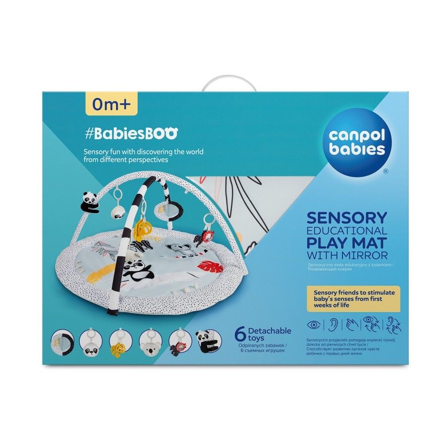 Canpol babys BabiesBoo sensorische Lernmatte mit Spiegel