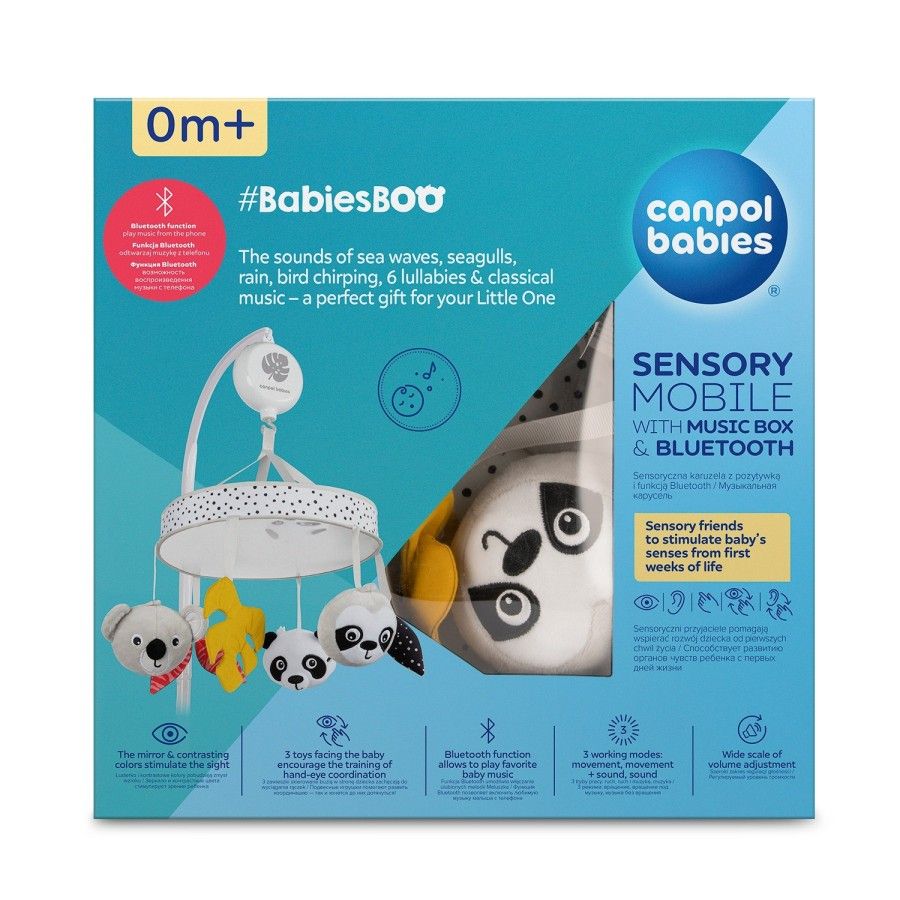 Canpol Senzorický kolotoč s hudobným boxom / bluetooth