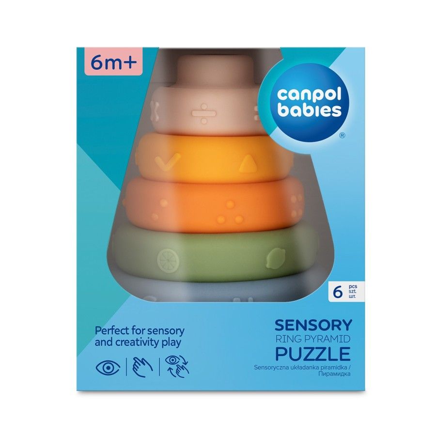 Canpol Babák érzékszervi piramis puzzle - 5903407791036