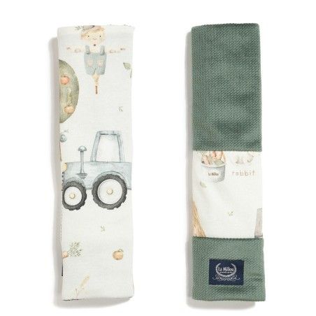 LA MILLOU ORGANIC JERSEY - SEATBELT COVER - ABC FARM - KHAKI VELVET