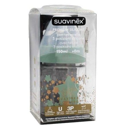 SUAVINEX Fľaša 150 ml Little Star Green