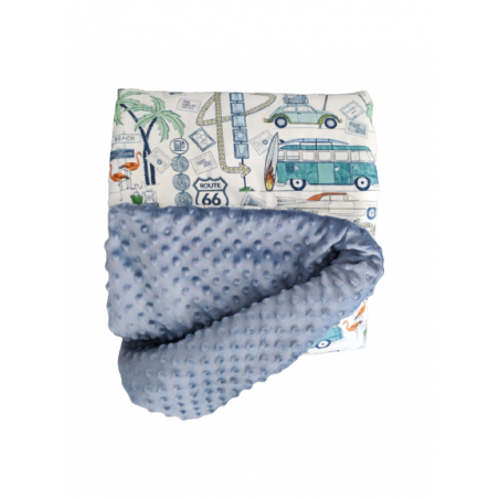 LA MILLOU WARME MINKY-DECKE – M – ROUTE 66 OCEAN – WINDBLAU