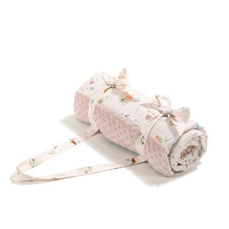 La Millou Picnic Blanket Minky - XL - ABC Frukt - Rökrosa