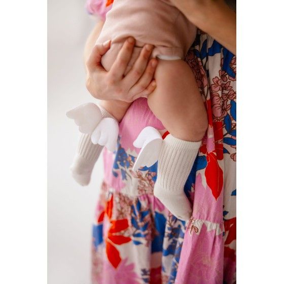 Mama's Feet Podkolanówki Biały Aniołek 4-6 lat