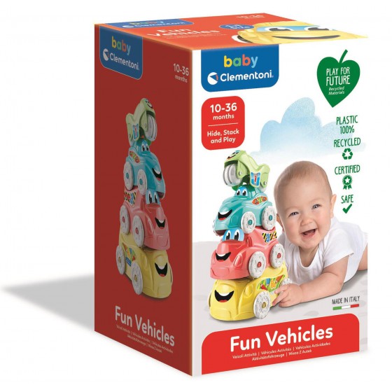 Clementoni Baby - Tower of Cars 10-36 Monate