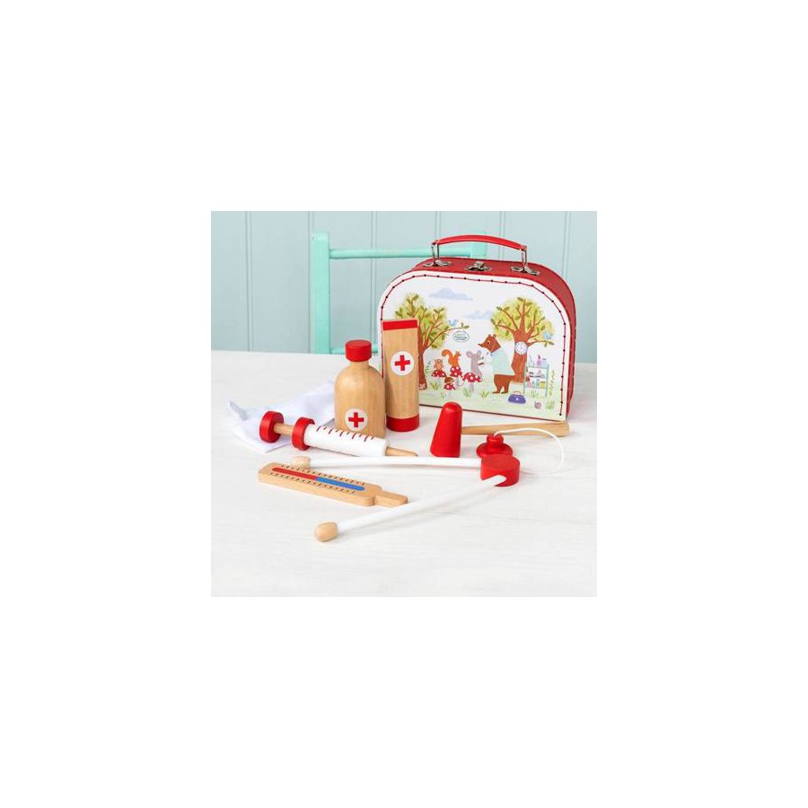 Un petit kit de médecin, en bois, 3+, Rex London