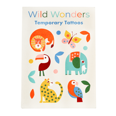 Waschbare Tattoos für Kinder, Wildtiere, Rex London