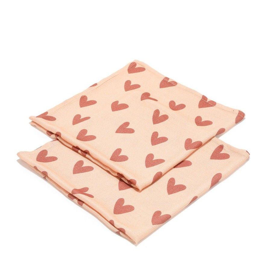 LA MILLOU ZESTAW PIELUSZEK BAMBOO - HEARTBEAT PINK
