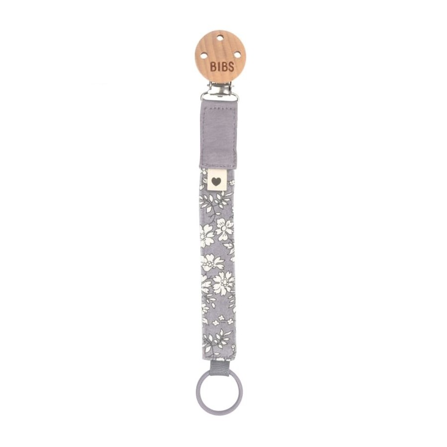 BIBS LIBERTY PACIFIER CLIP CAPEL FOSSIL GRAY zawieszka do