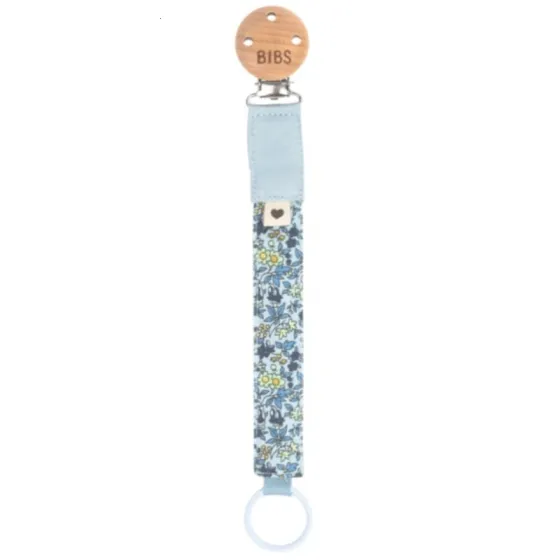 BIBS LIBERTY PACIFIER CLIP CHAMOMILE LAWN BABY BLUE pacifier