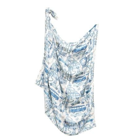 LA MILLOU BAMBOE MUSLIN WIKKEL - ROUTE 66 KLEUR