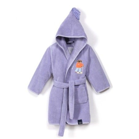 LA MILLOU BAMBOO SOFT S FAMOUS CARLA PURPLE BATHROBE
