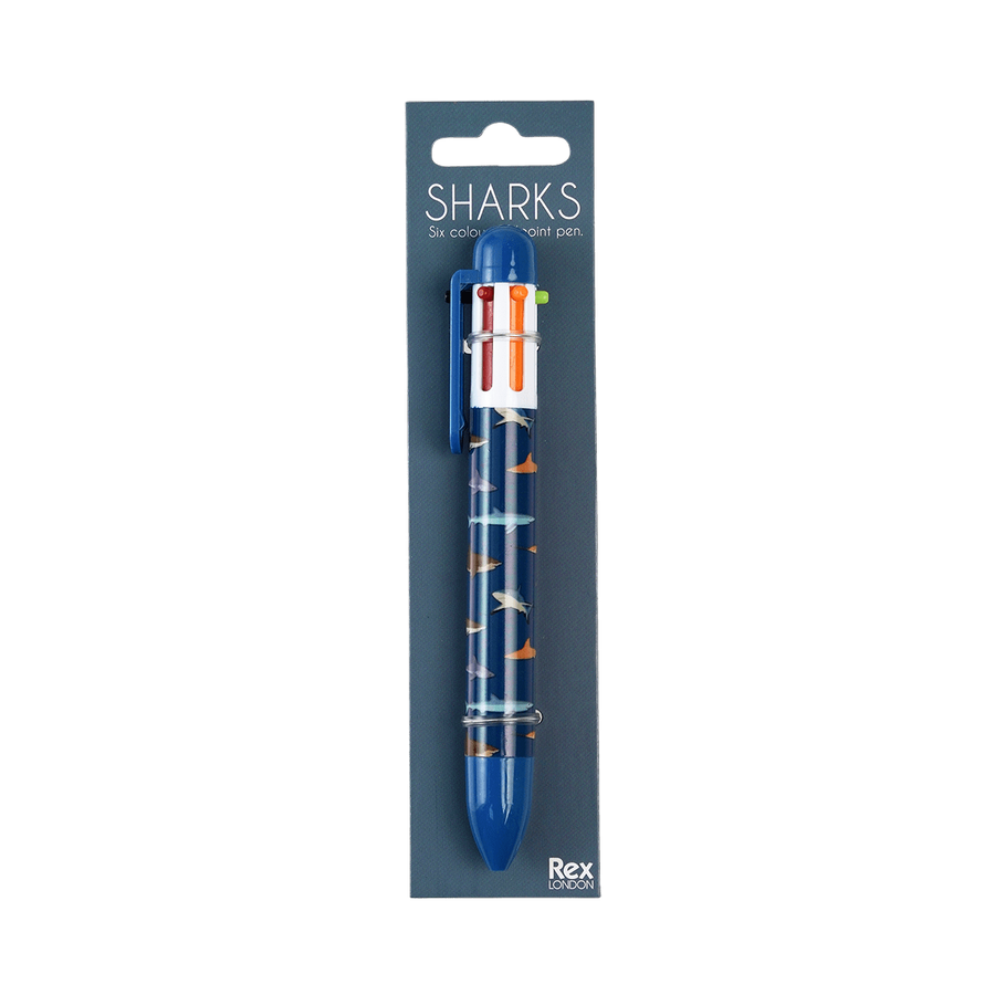 Rex London Sechsfarbiger Stift, Haie