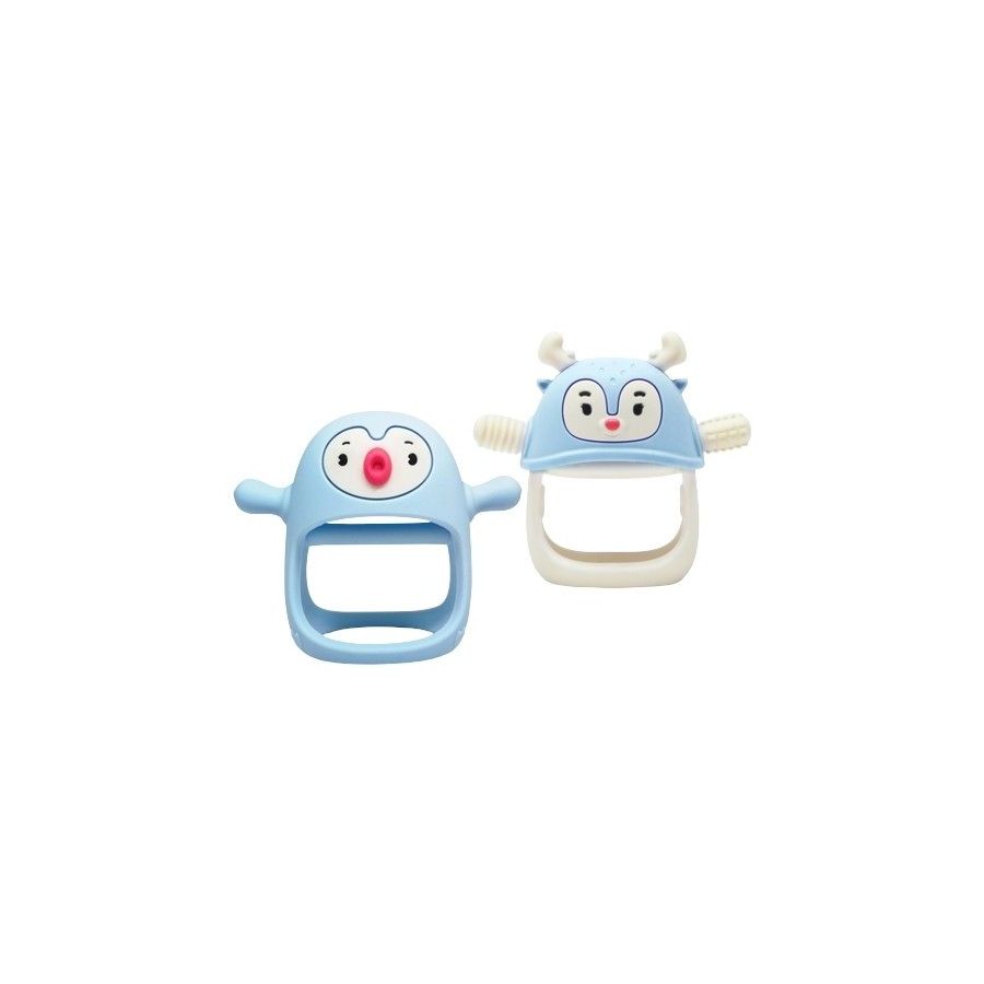 Smily Mia Gryzaki dla Niemowląt Pingwin i Renifer Light Blue