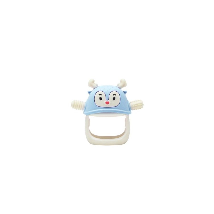 Smily Mia Baby teether reno de reno azul claro
