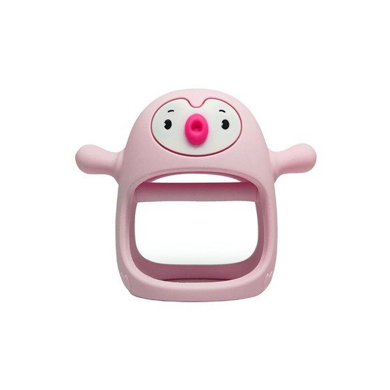 Smily Mia Gryzak Silikonowy Pingwin Buddy Light Pink