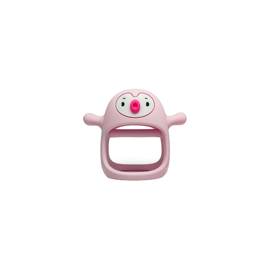 Smily Mia Gryzak Silikonowy Pingwin Buddy Light Pink