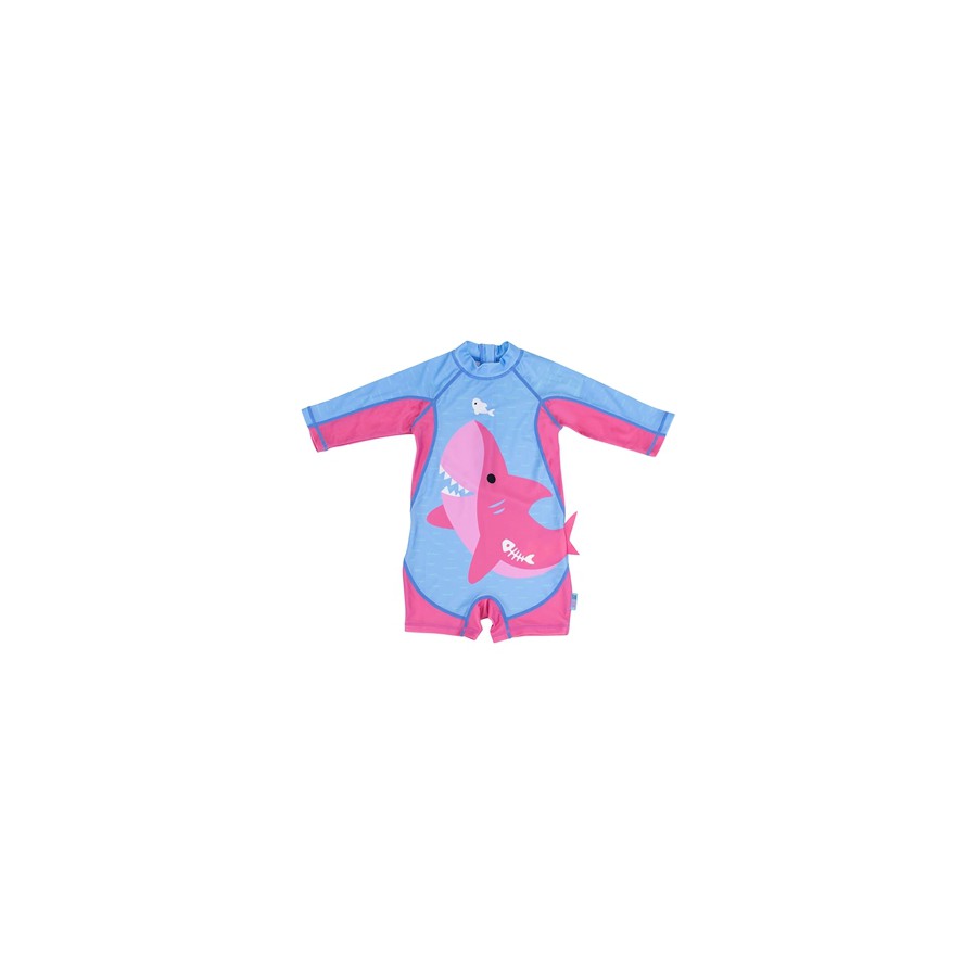 Zoocchini Pink Shark Badeanzug 6-12 Monate