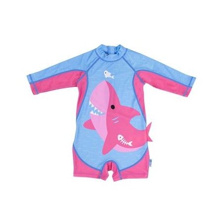 Zoocchini Roze haaienbadpak 6-12 maanden