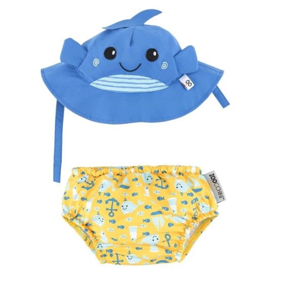 Zoocchini Pañuelo de baño con sombrero de ballena