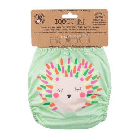 Zoocchini AIO Mehrwegwindel mit 2 Einlagen Igel