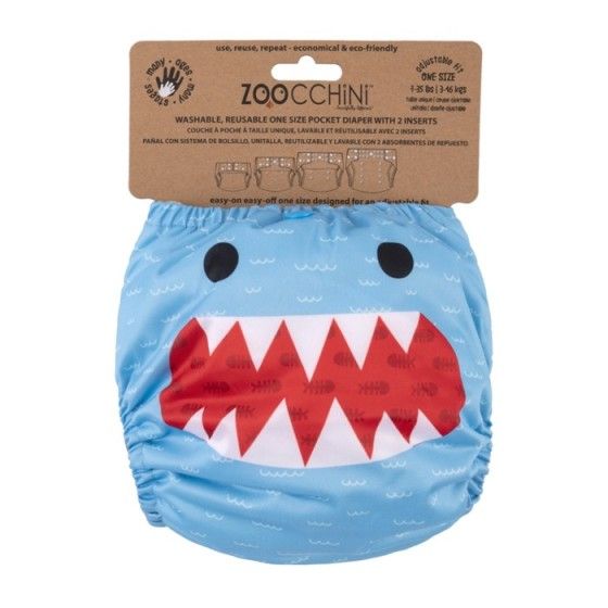 Zoocchini AIO többsebességű pelenkák 2 cápafogókkal -