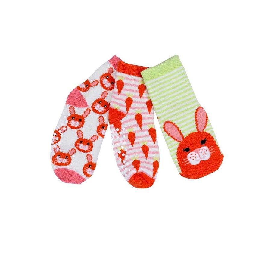 Zoocchini Skarpetki 3 Pary Królik Nowy 0-24M