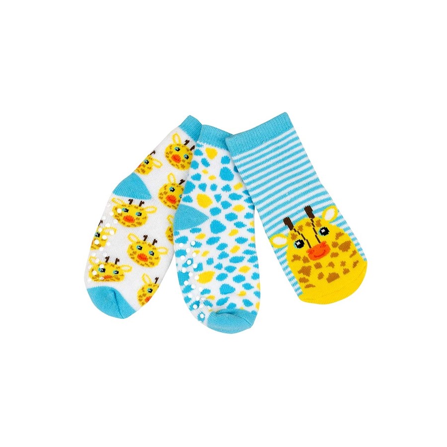 Zoocchini Calze 3 coppie Giraffa 0-24M