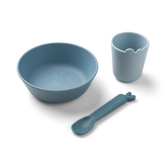 Done by Deer The Kiddish Blue Dinner Set