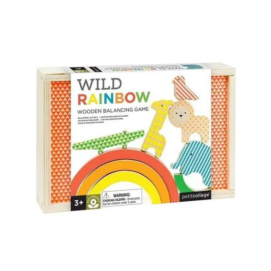 Petit Collage Gra Drewniana Tęcza
