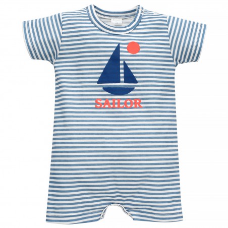 PINOCCHIO RAMPERS SAILOR ECRU STRIPED 86