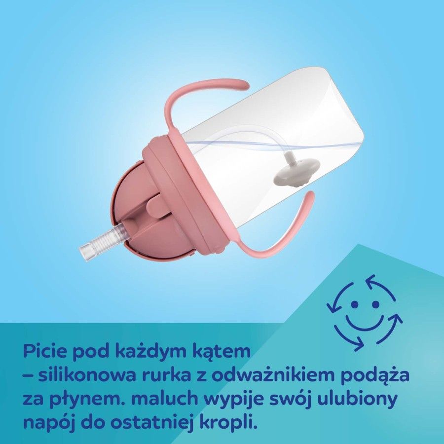 Canpol Babies Kubek Knubek with a tube and weights 270ml Exotic