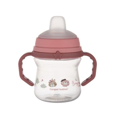 Canpol bebés una taza con una boquilla de silicona FirstCup 150ml