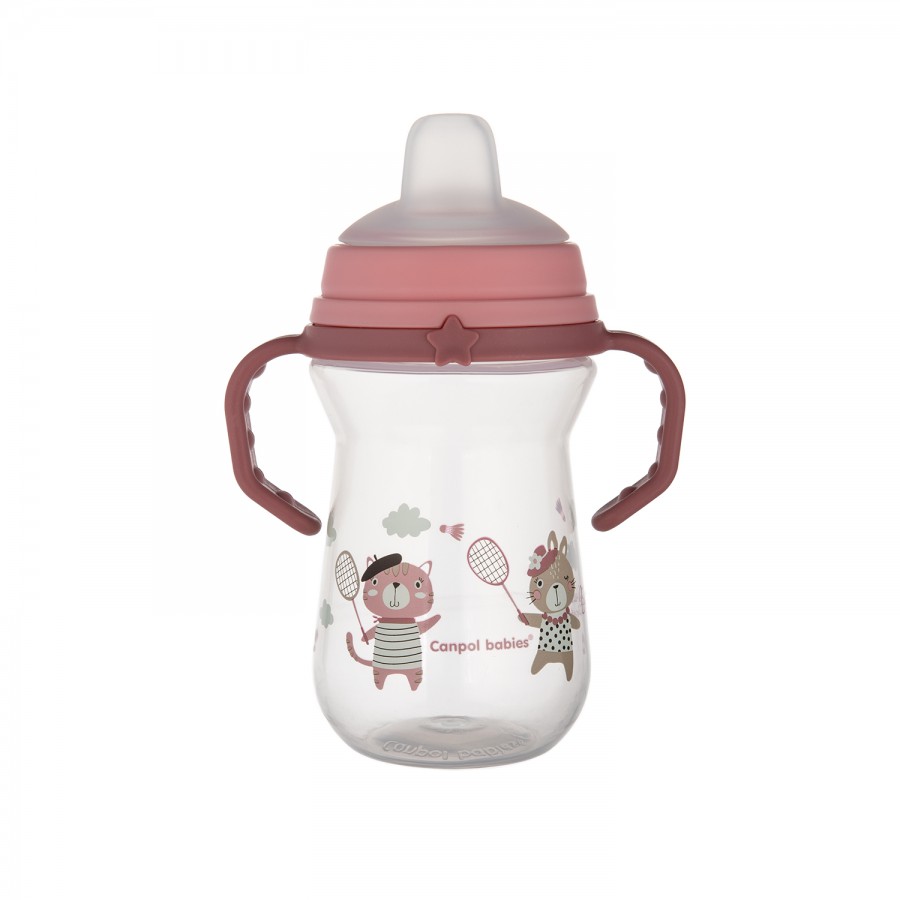 Canpol babies kubek z silikonowym ustnikiem FirstCup 250ml