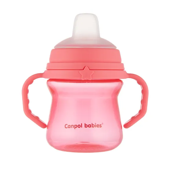 Canpol Babies Mug with silicone mouthpiece Firstcup 150ml Pink