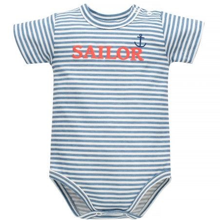 PINOCCHIO BODY SHORT SLEEVES SAILOR ECRU STRIPES 62