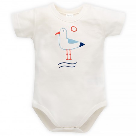 PINOCCHIO BODY KRÁTKÉ RUKÁVY SAILOR ECRU 80