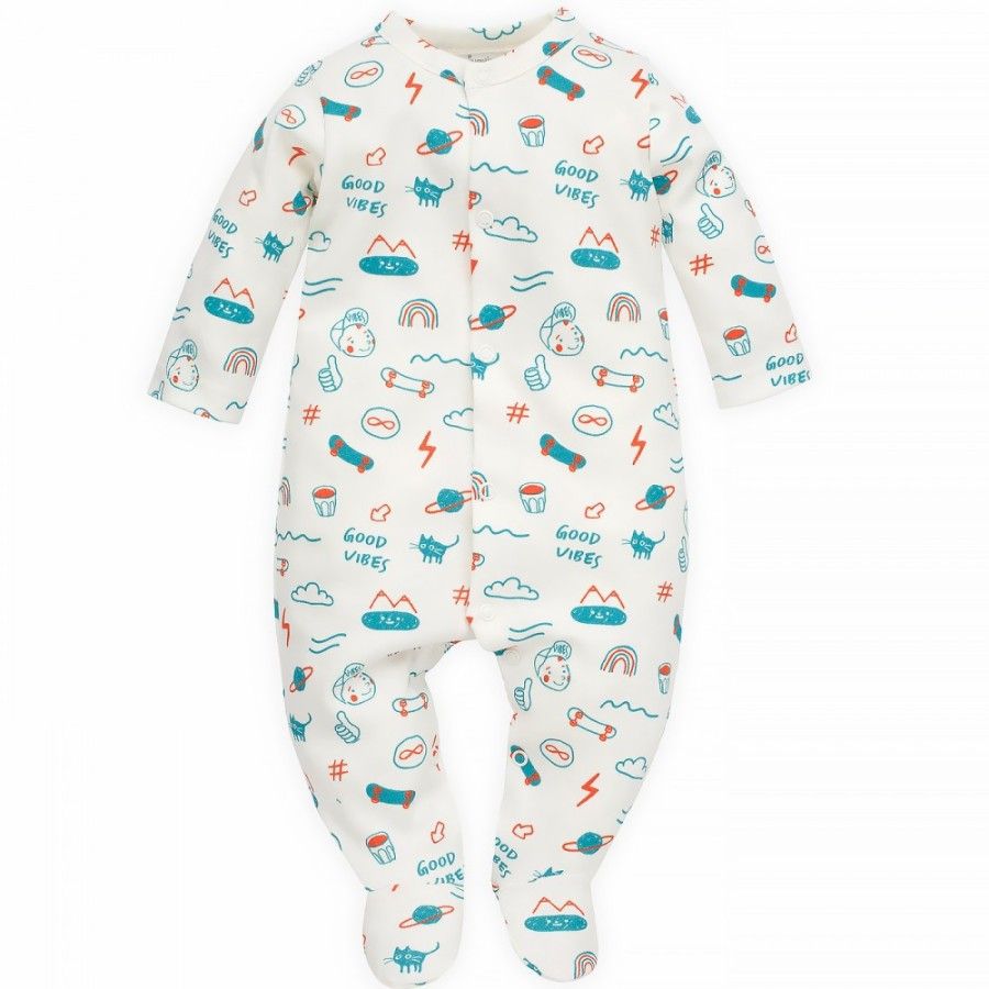 PINOKIO PAJAC ORANJE FLIP ECRU 56