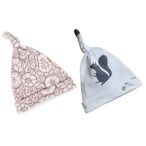 ШАПКА SLEEPEE DWARF 2 УПАКОВКІ ВАВЁРКІ/РУЖОВЫ 2-4 МЕСЯЦЫ