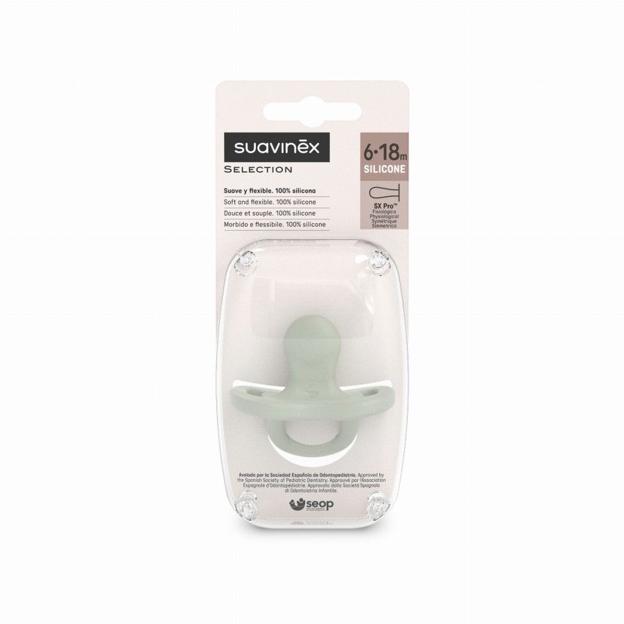 SUAVINEX MUSTER 100 % SILIKON 6-18M PHYSIOLOGICAL SX PRO FARBE