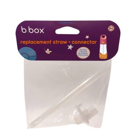 Egy sor szalma, amelynek csatlakozója 450 ml trivy palackhoz, b.box