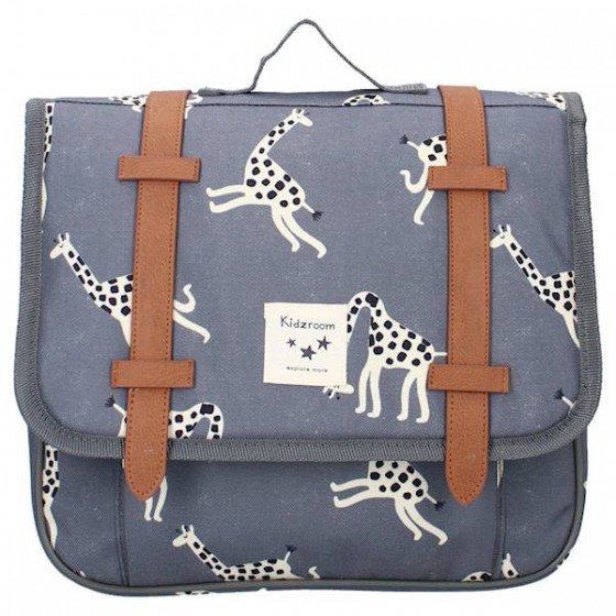 KIDZROOM SAC À DOS ÉCOLE HISTOIRES GIRAFE BLEU A4