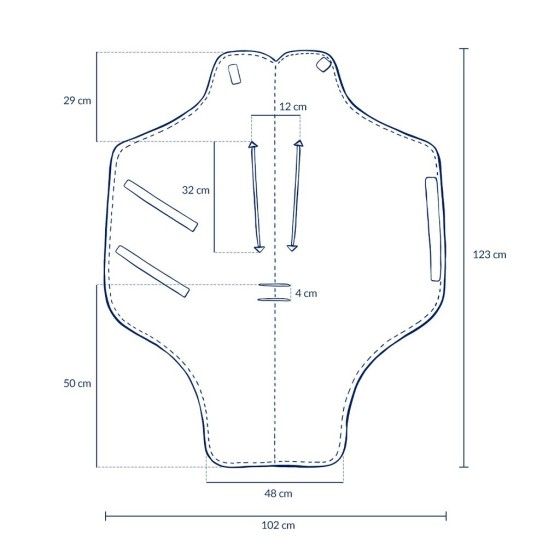 La Millou Multi Car Seat Blantet - Heartbeat