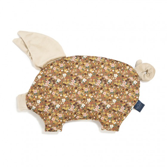 LA MILLOU PODUSZKA SLEEPY PIG VELVET - FLOWER STYLES - SAND -