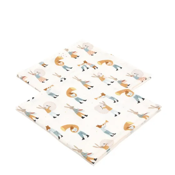 La Millou Bamboo diapers - Heartbeat Blue Music