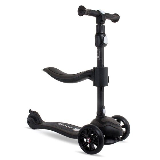 SUN MABY SCOOTER ДЛЯ ДІТЕЙ ТРИКОЛІСНИЙ БАЛАНС FLASH 3IN1 СВІТЛОДІОДНИЙ ЧОРНИЙ