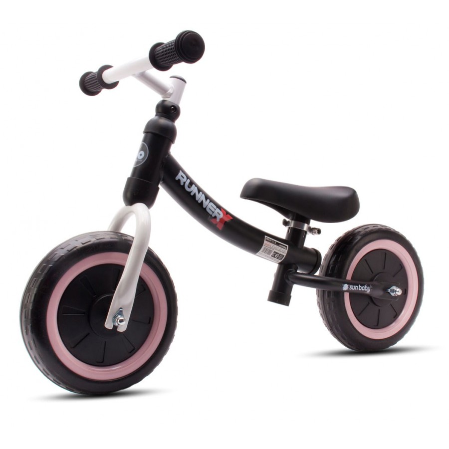 BICICLETA RUNNER SUN BABY BALANCE X NEGRO AZÚCAR ROSA 10