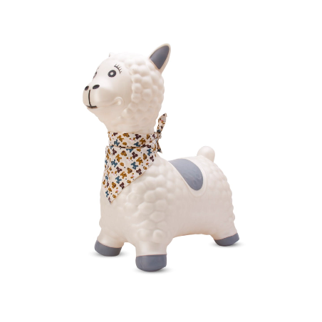 ALPACA BIANCO CON BANDANA