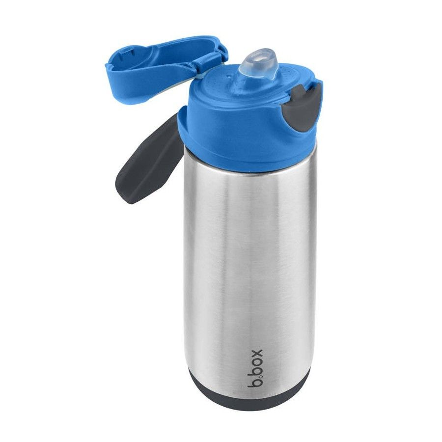 b.box Heizflasche mit Sporttrommel 500 ml, Blue Slate